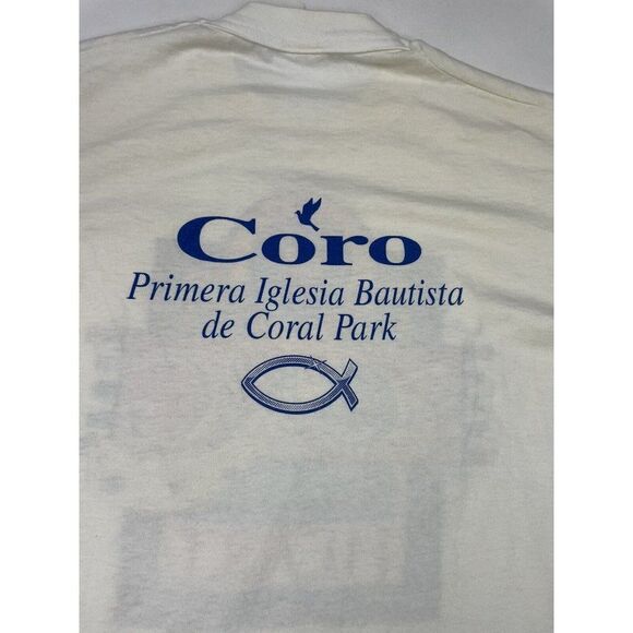 VINTAGE Jesus Puts A Song In My Heart 1997 T-shirt Women Medium God Religion - Picture 6 of 8